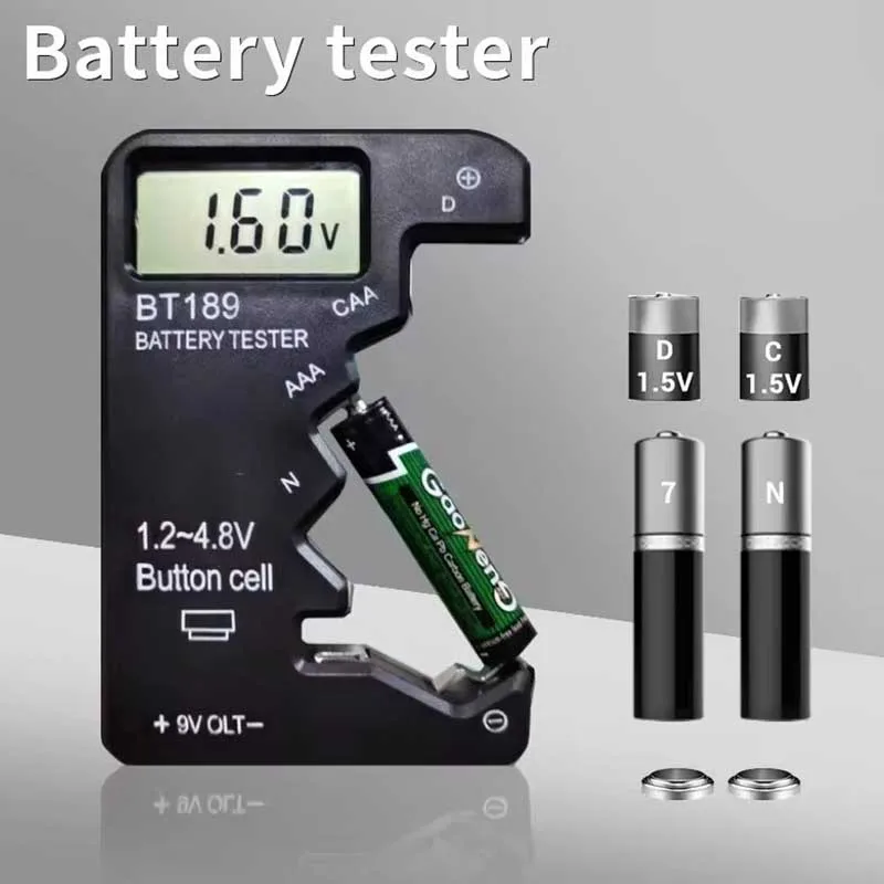 Battery Level Detector Battery Capacity Tester Battery Level Display Residual Battery Level Digital Display