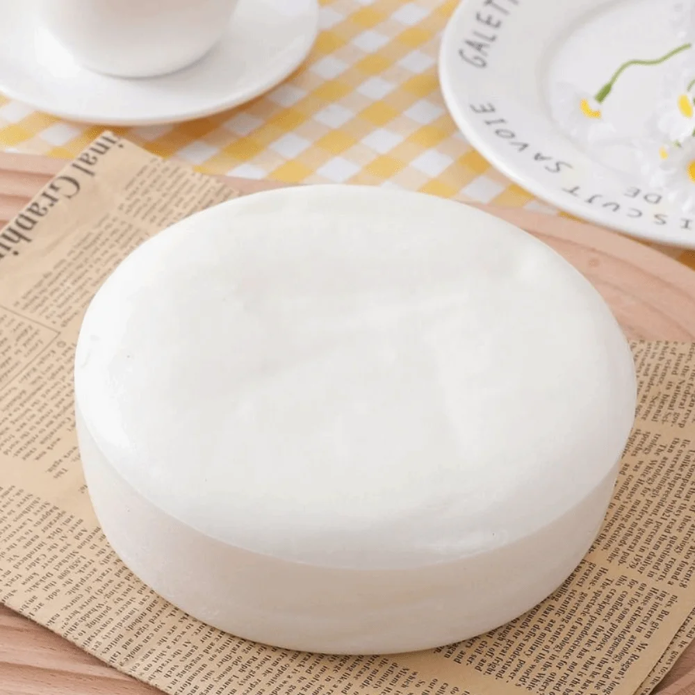 Interesting PU Sticky Toast Slow Rebound Round/Square Soft Cute Toast Fidget Simulation Food Funny Sensory Squishy Tricky