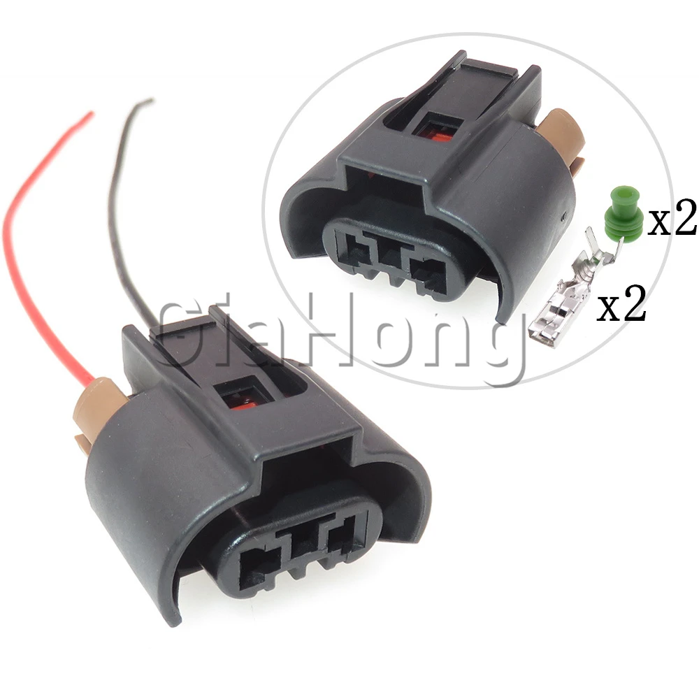 1 Set 2 Ways AC Assembly Auto Modification Accessories 9006 9005 Sealed Plug For Toyota Car High Beam Lamp Electric Wire Socket