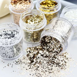 10 ml Iridescent Hexagon Glitter For Epoxy Resin Filling Metallic Color Shiny 1mm Holographic Sequins DIY Keychain Crafts Making