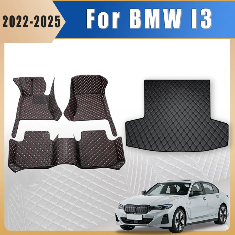 

Car Floor Mats Trunk Carpets For BMW I3 2022 2023 2024 2025 Foot Rugs Auto Accessories Interior Pedal Products Covers Waterproof
