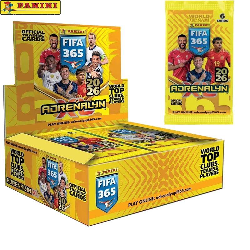 

Коллекционные карточки Panini FIFA 365 Adrenalyn XL: Лучшие клубы и игроки мира сезона 2026 – подарок для фанатов