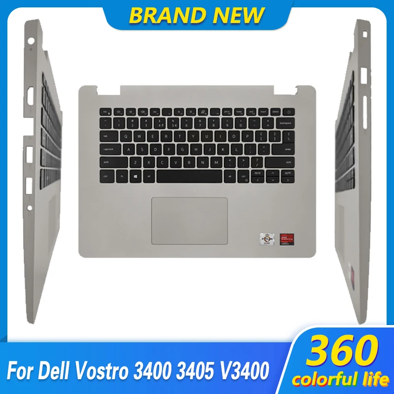 

New Palmrest Keyboard US For Dell Vostro 3400 3405 3401 V3400 V3405 Laptop Palmest Top Case Upper Cover Keyboard US English