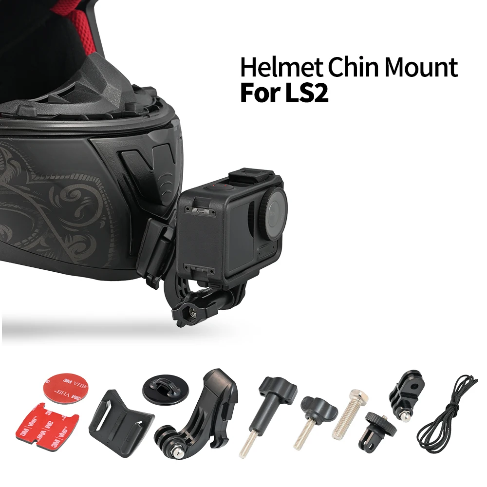 Motorcycle Helmet Chin Mount For LS2 FF353 FF352 FF358 FF390 FF800 FF801 FF396 FF805 Fit GoPro Insta360 DJI Action Camera Bracke