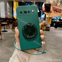 Phone Case For Google Pixel 9 7 8 6 5 Pro XL Pixel 6A 8A 7A 5A Silicone Soft Cover Magnetic Holder Case with Screen Protector