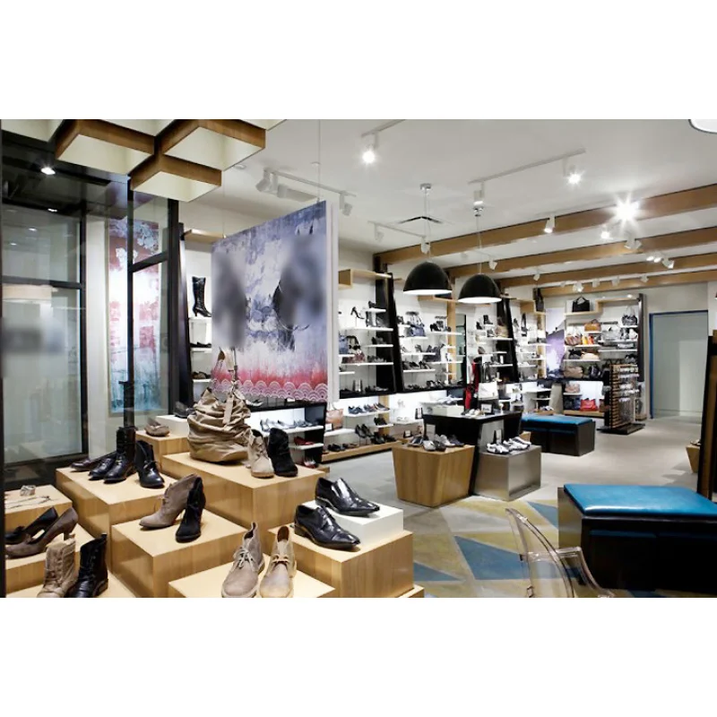（customized）Shoes Shop Fixtures Shoes Store Interior Layout Decoration Design Ideas Display Shelves Shoe Retail Store