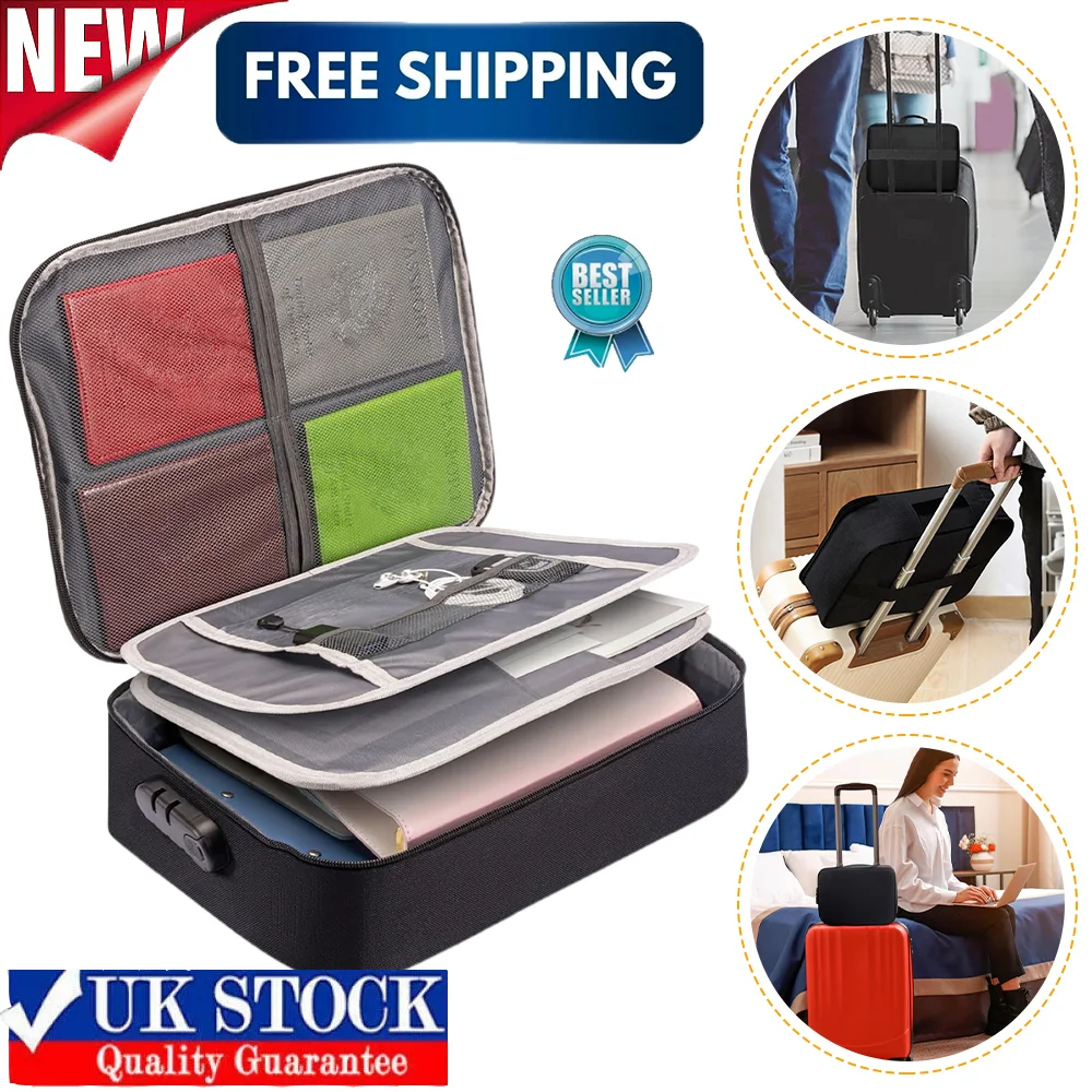 Fireproof Waterproof Accordion File Folder Storage Box