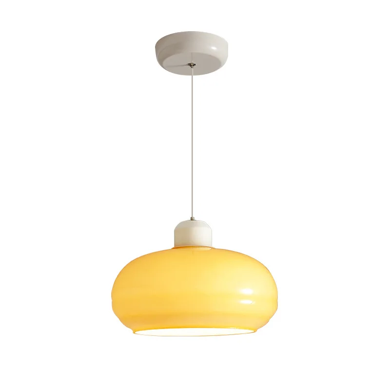 Suspension LED à spectre complet Viral Cream - Lampe de chevet et de salle à manger double espace moderne, lampe de bar Instagrammable