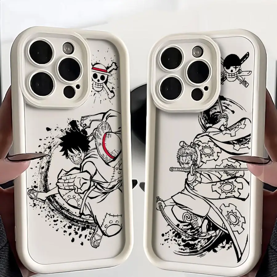 Luffys One PIecesPhone Case for Samsung S26 S25 S24 S23 S22 S21 S20 F06 M16 Note 20 FE Plus Ultra 4G 5G Soft Silicone TPU Cover