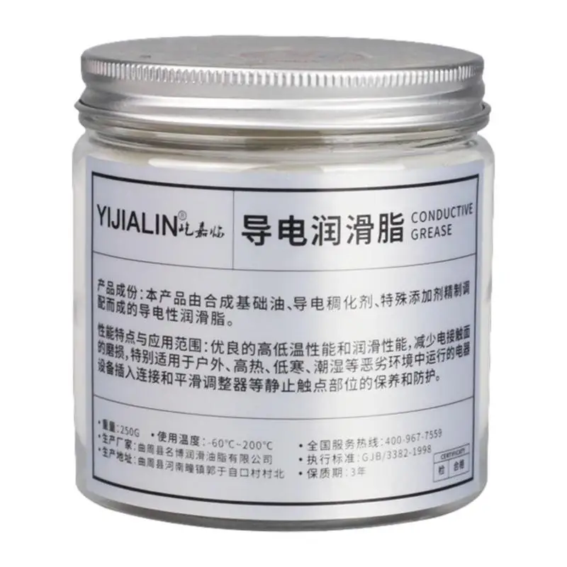 New 250g Electric Contact Grease Conductive Paste Electricity Compound Grease For Low Resistance Value For Household Appliances