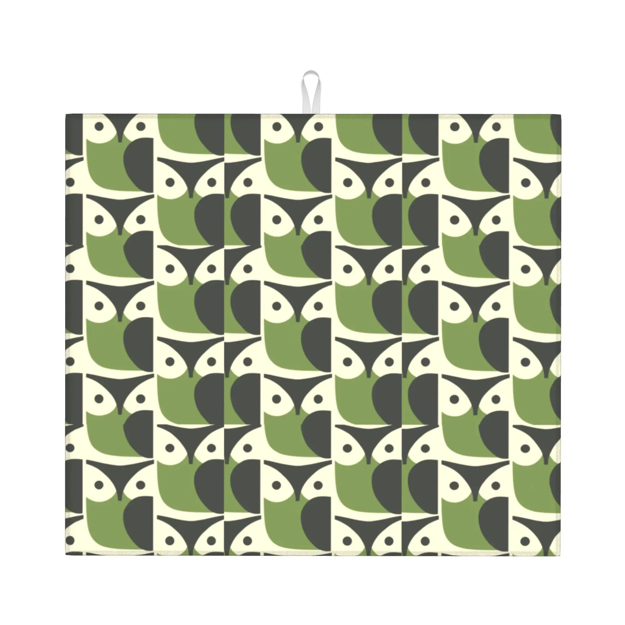 Drying Mat For Kitchen Orla Kiely Flower Water Absorbent Waterproof Reusable  On Slip Kitchen Counter Protector Mat