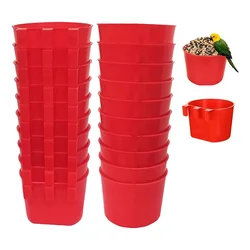 20 Stuks Kippen Konijn Feeders Voor Kooi, Opknoping Kip Water Feeder Cup, Plastic Vogels Feeders Zaad Kom,