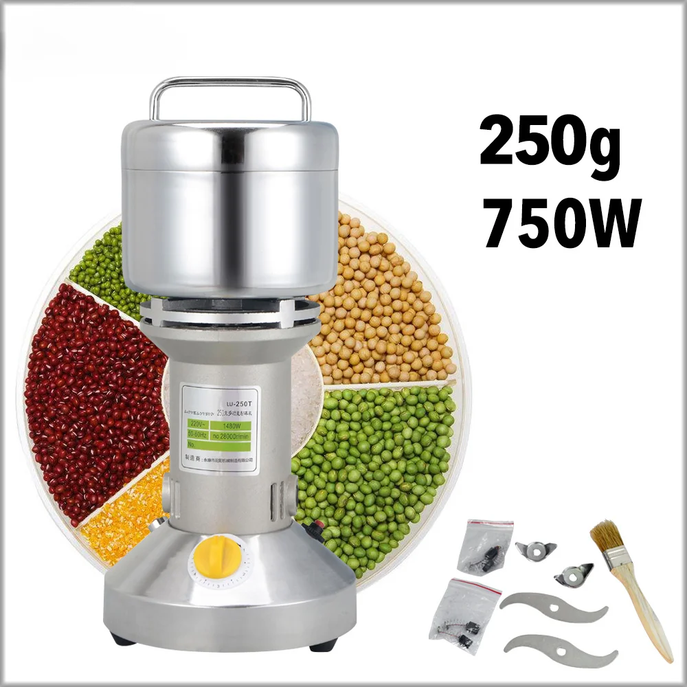 Grind machine 110V Stainless steel Small household Chinese medicine grinder Laboratory superfine pulverizer 22000r/min