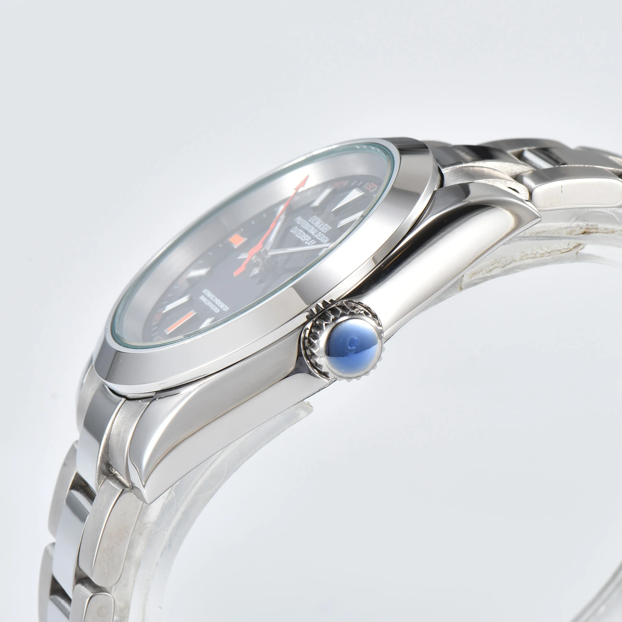 ساعة رجالية فاخرة 39 ملم nh35 بمينا NH35 مضيئة 28.5 ملم وهيكل Air_King من الفولاذ المقاوم للصدأ وحركة أوتوماتيكية NH35 يابانية