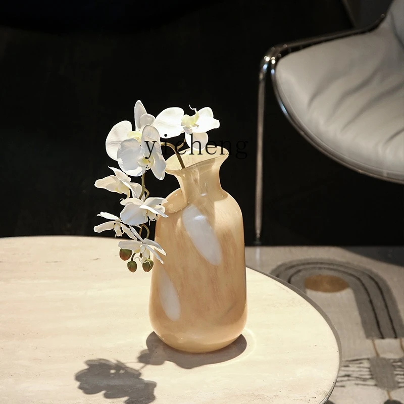 

LSL Hydroponic Glass Vase Ornament Advanced Cream Wind Home Flower