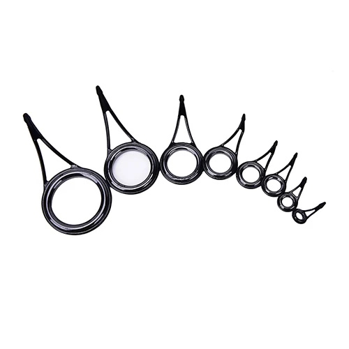 New Sale 8pcs 8 Size Fishing Rod Guide Tip Top Ring Circle Pole Repair KitFishing