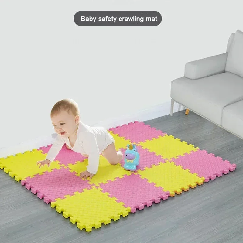 9pcs Baby Crawling Mats Foam EVA Puzzle Toys for Children Interlocking Exercise Tiles Gym Game Carpet Kids Soft Floor Play Mat