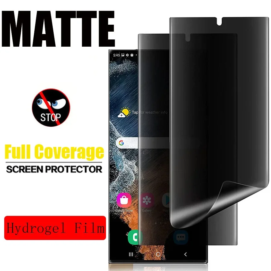 

Matte Anti-Spy Hydrogel Film For Google Pixel 6 7 8 pro Privacy Screen Protector 3D Curved Film For Pixel 6a 7 5 7a 4 XL 3XL 2XL