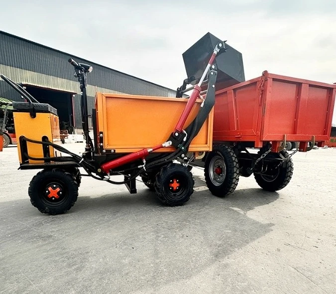 

Electric Handcart, Transport Cart, Farm Electric Vehicle, Engineering 4-wheeled Vehicle, Cement Mortar Dump Truck
