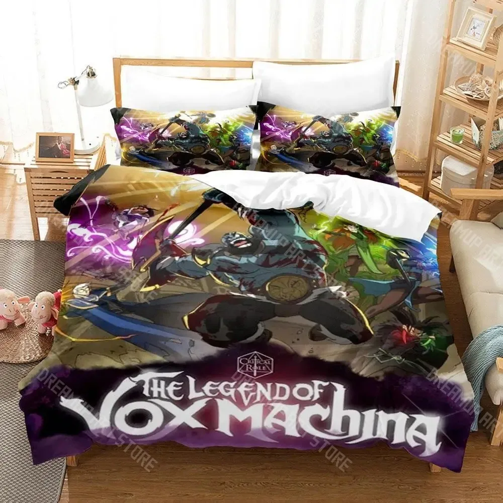 3D Printed Legend of Vox Machina Bedding Set for Boys Girls Duvet Cover Pillowcase Twin Queen King Full Single Double Sizes