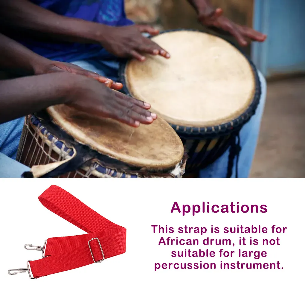 حزام طبل Snare قابل للتعديل للآلة الموسيقية ، حزام المسيرة ، Djembe المحمولة ، حبال الأداء ، معدات الناقل