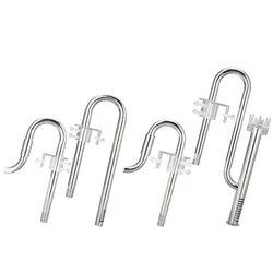 304 Steel Stainless Inflow Outflow Lily Pipe for Aquarium Filter Planted Tank Acrylic Surface Skimmer Metal Aquarium Accessories