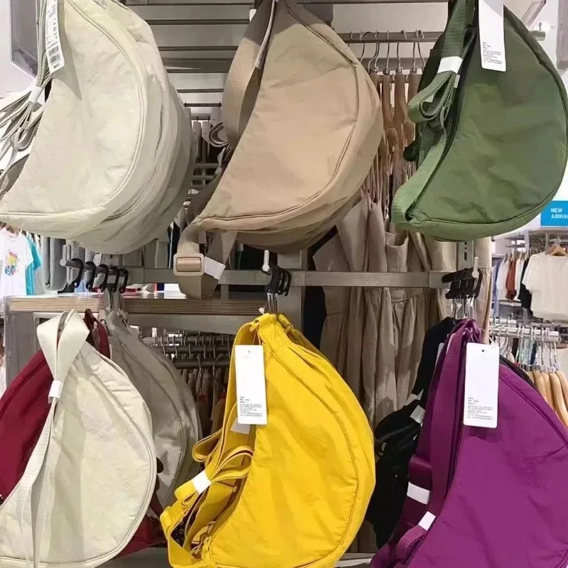 Bolsa leve de axilas feminina, bolsa bolinho da moda, bolsa de lona de ombro único, nova, 2024