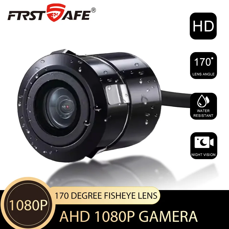 

AHD 1920x1080P night vision waterproof fisheye lens vehicle reversing rearview 18.5mm fisheye drilled camera