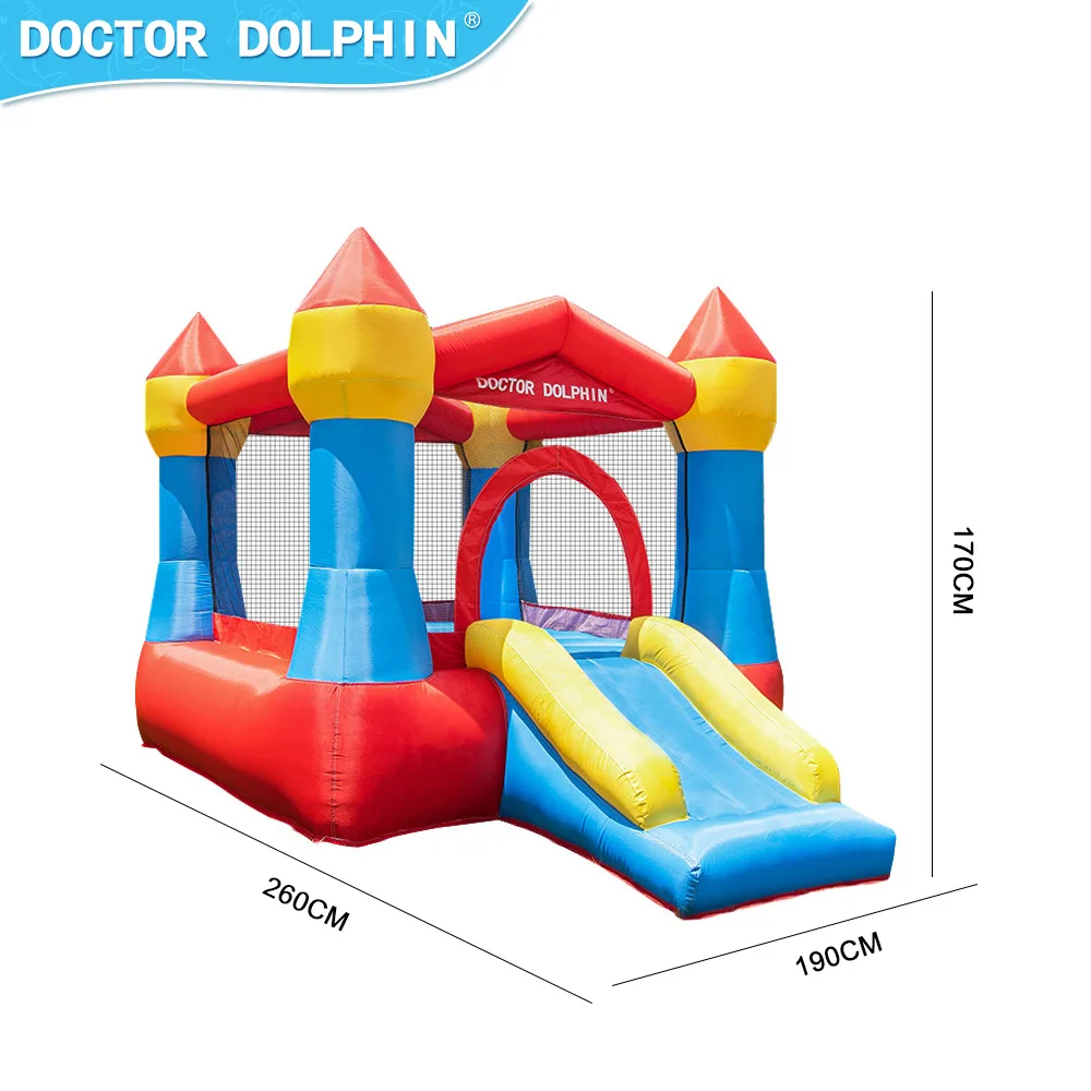 Dokter Dolfijn Opblaasbaar springkasteel Springkasteel Mini Kinderen Springspeelgoed Trapoline voor kinderen Spelen Verjaardagscadeau Bruiloft