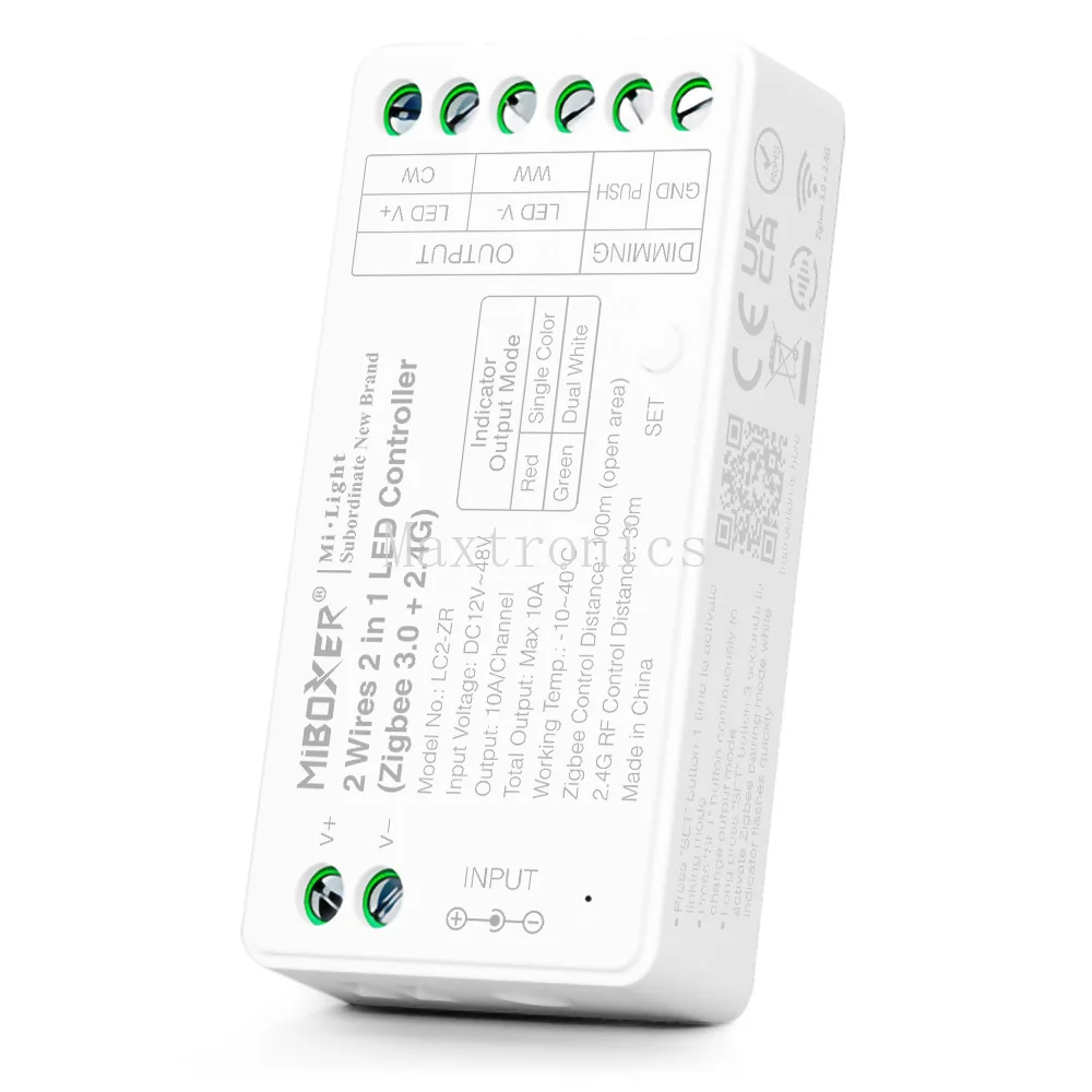 Imagem -06 - Miboxer Led Strip Controller Única Cor Cct Cob Llc2-rf Zigbee 3.0 2.4ghz 2in 2in 1