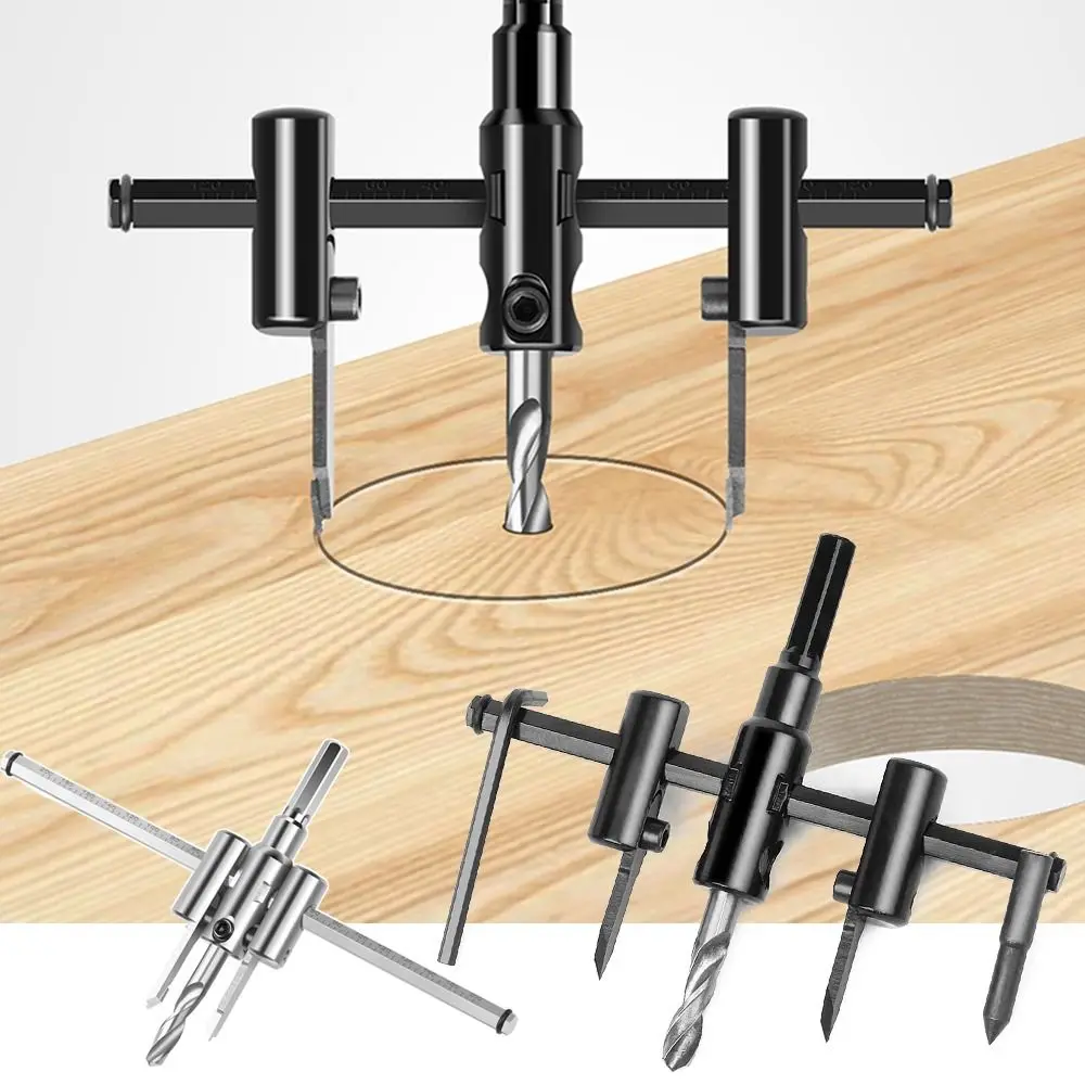 30/40-120/200 Adjustable Hole Opener Airplane Shape Wood DIY Tool Circle Hole Cutter Adjustable Aircraft Type Drill Bit