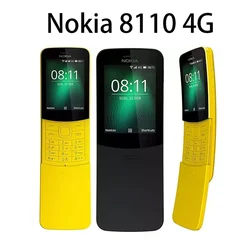 Nokia 8110 4G LTE Dual-SIM Mobile Cell Phone 4GB+512MB Banana Sim Free WIFI GPS Slide KaiOS Original Unlocked Smartphone