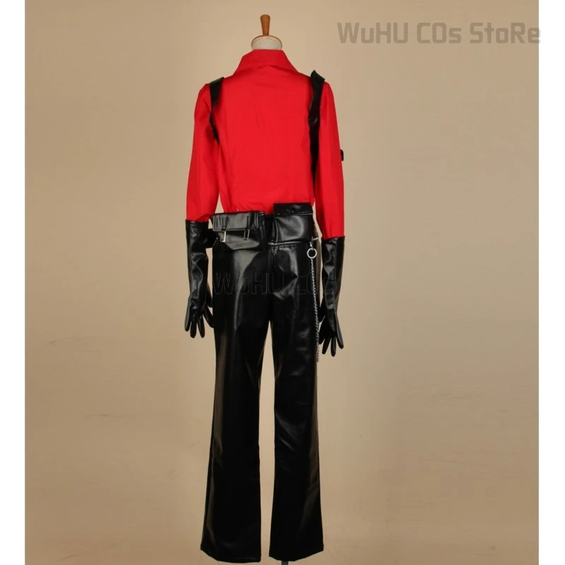 زي تنكري للنساء ، بدلة تمويه ، هالوين ، كرنفال ، تمويه ، أنثى ، مقيم ، قميص أحمر وسراويل ، 6