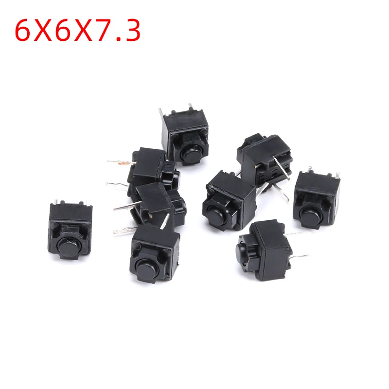 10PCS Silent Switch Mute Button 6*6*7.3mm Micro Switch for Wireless/Wired Mouse - Mute Your Clicks with Precision