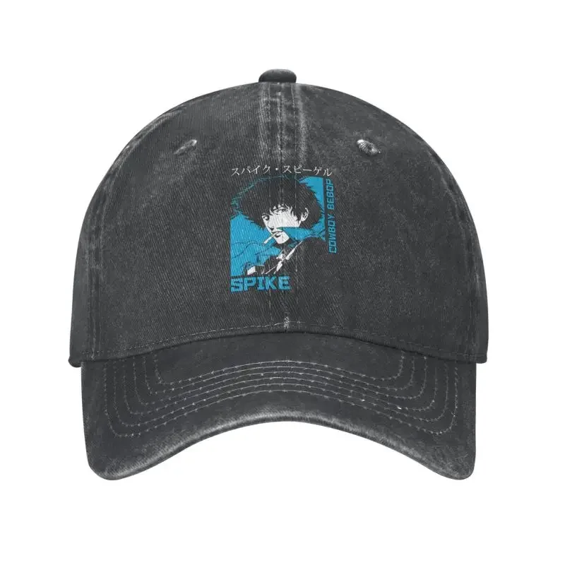 Custom Cotton 90s Anime Cowboy Bebop Baseball Cap Women Men Adjustable Spike Spiegel Dad Hat Sports