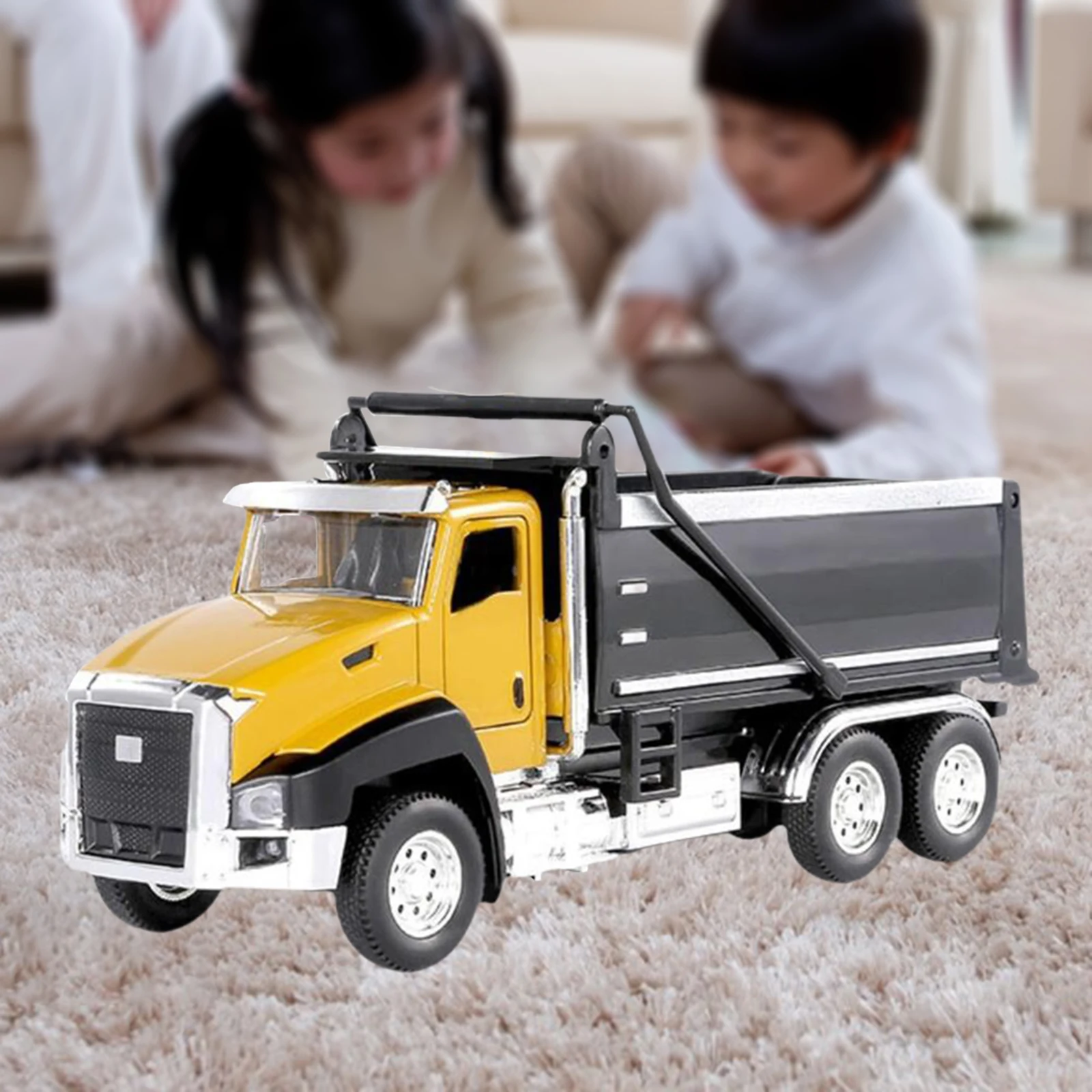 Construction Vehicle Mini Concrete Rotatable Figurine Truck Toys for Toddler