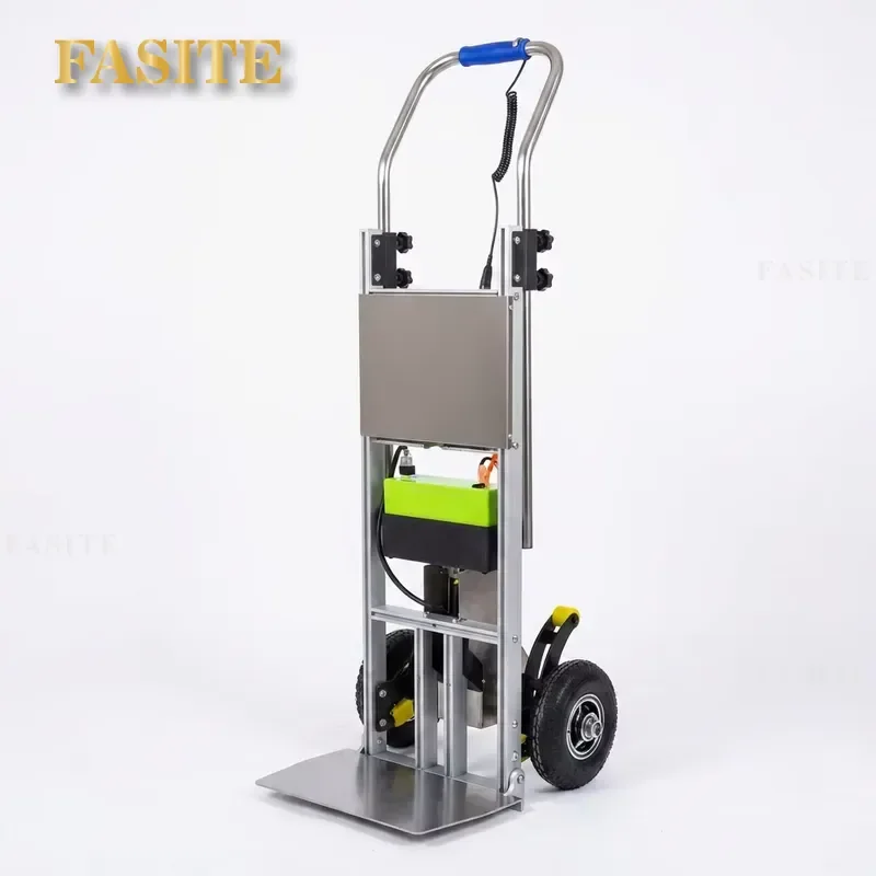 200kg Lightweight Aluminum Electric Stair Climber Foldable Hand Truck Battery Powered Stair Climbing Dolly for Appliances