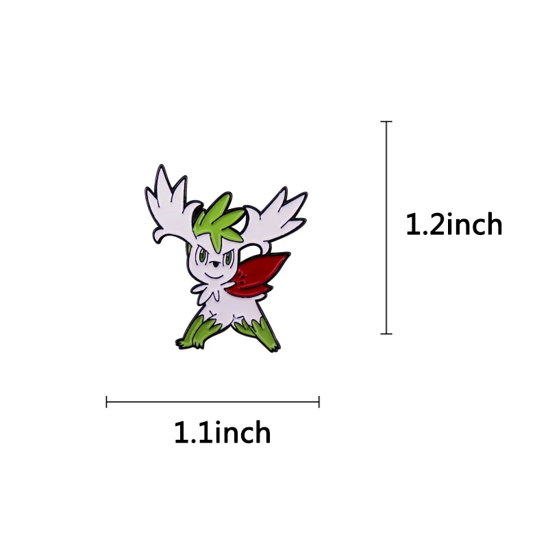 Shaymin Hard Enamel Pin Fantasy Elf Badge Cute Fashion Jewelry Accessories view 4