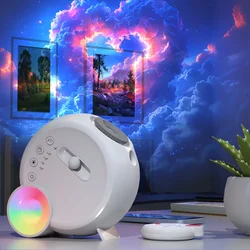 LED Night Light Galaxy Projector Starry Sky Projector Bluetooth Speaker Planetarium Night Lamp For Room Decorative Children Gift