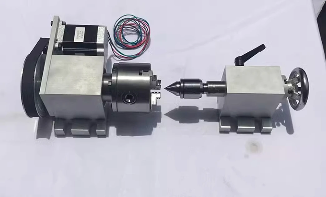 DIY 3D Circular Carving Machine A-Axis 80 Index Head   Tail Seat