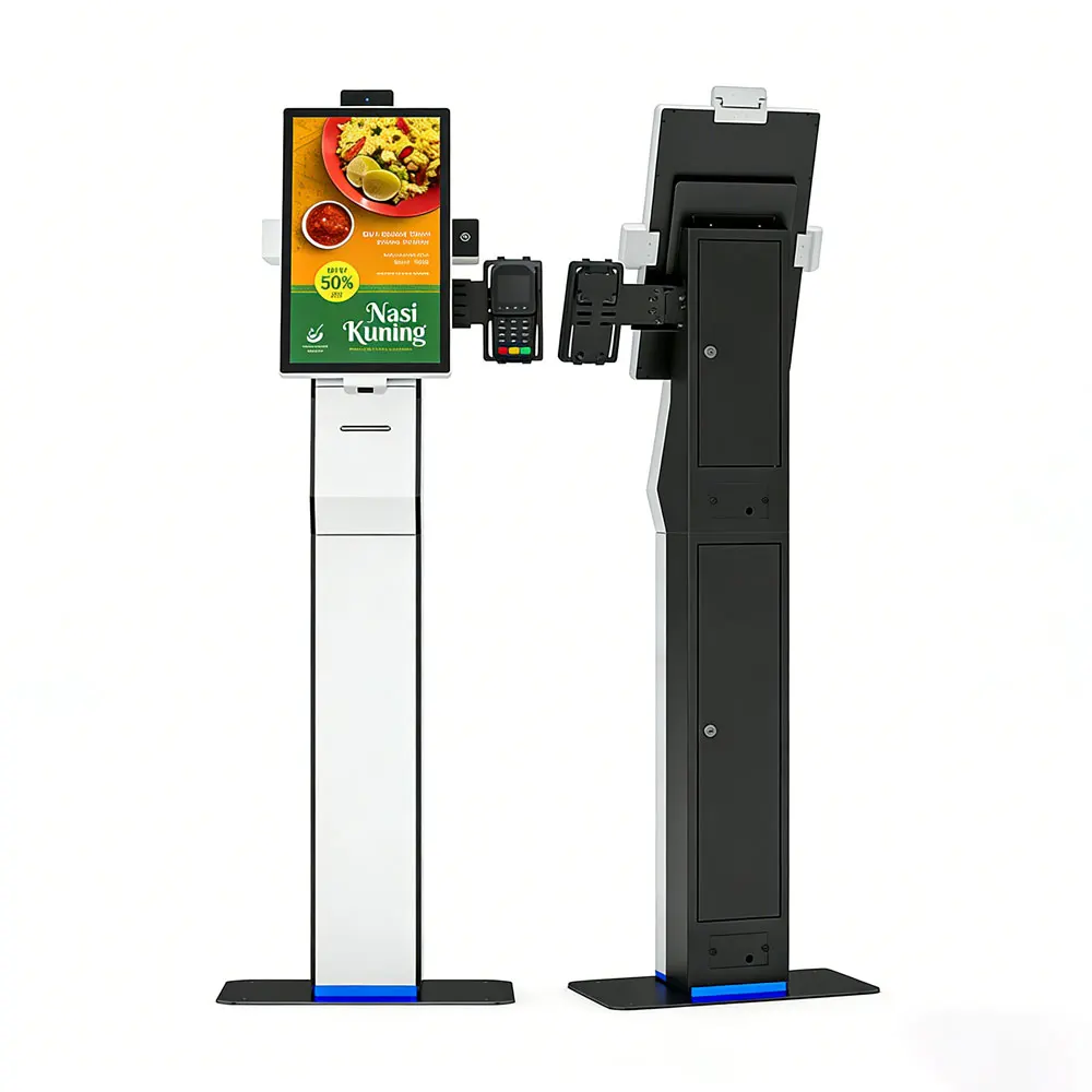 

Standing Payment Kiosk Self Service Ordering Machine With Barcode Scanner And Printer 15.6" 21.5" 23.8" Optional HSK-SA15