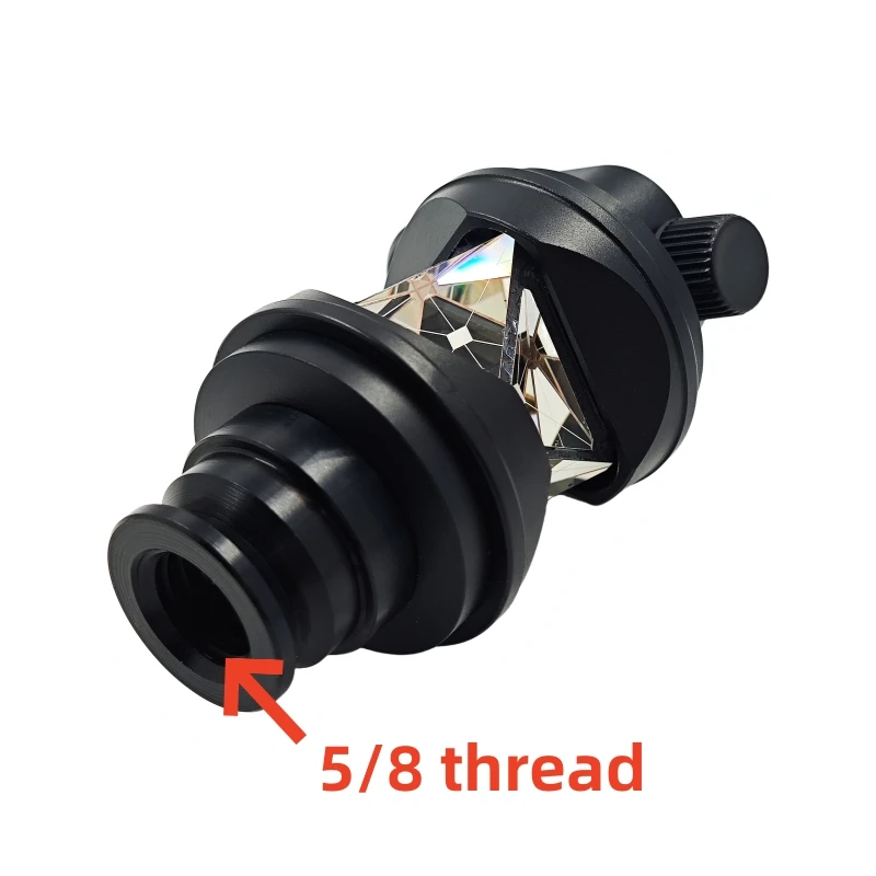 Splitterbeschichtetes 360-Grad-Prisma, brandneues Miniprisma mit Blase + 4 Stück 30 cm Stange (Durchmesser 9 mm) für Topcon Total Survey Station