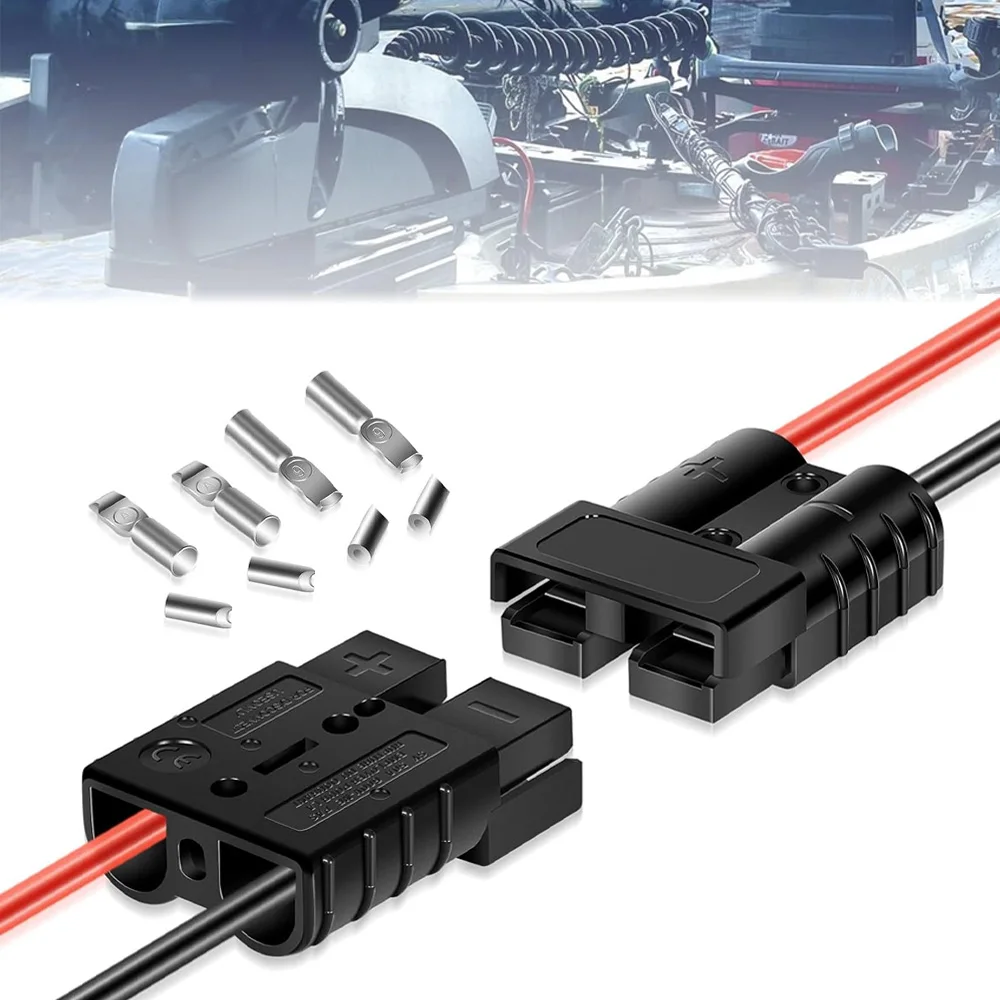 Conector Rápido MKR-20 1865107 Compatível com Fios de 6 a 12 AWG para Modelos Minn Kota Edge, Riptide, Terrova, Fortrex, Maxxum, Traxxis