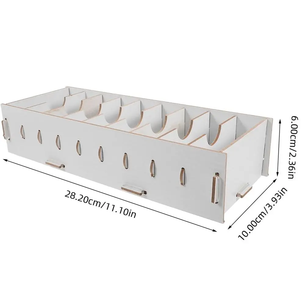Portatarjetas de visita de 9 rejillas, estante de exhibición de tarjetas de madera hecho a mano, caja de almacenamiento de tarjetas extraíble de alta estabilidad