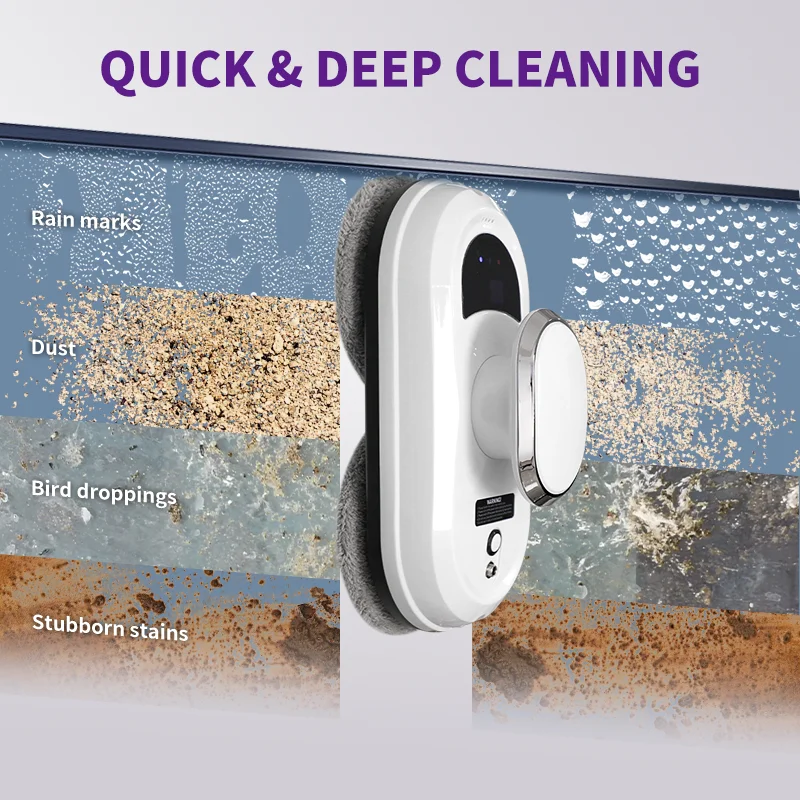 Window Robot Vacuum Cleaner Cleaning Electric Glass Remote Control Machine