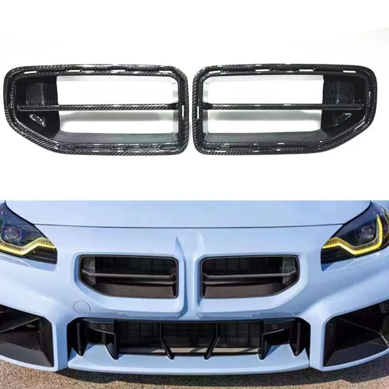 

FOR BMW G87 M2 2023-2025 NEW STYLE DRY CARBON FIBER FRONT NOSE KIDNEY GRILL GRILLE