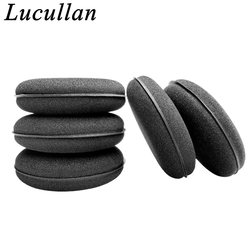 Lucullan 5 Pack Ultra Thick 30mm High Density Foam Sponge  Auto Detailing Applicator Pad Best For Waxing and Polishing