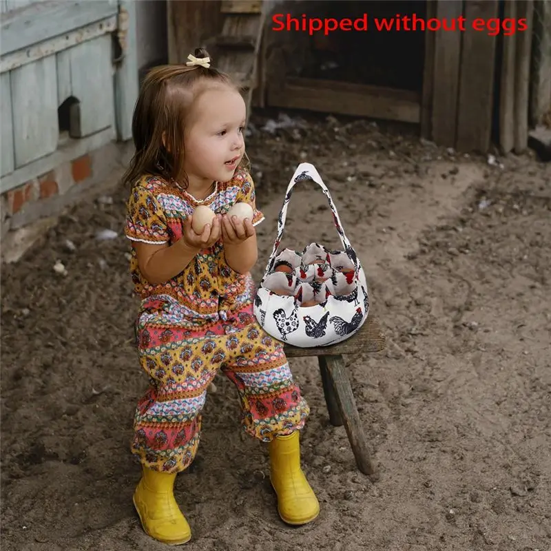 GOOD-Egg Collecting Apron And Basket, 12 Deep Pockets Chicken Egg Apron And 7 Deep Pockets Chicken Egg Basket Easy To Use