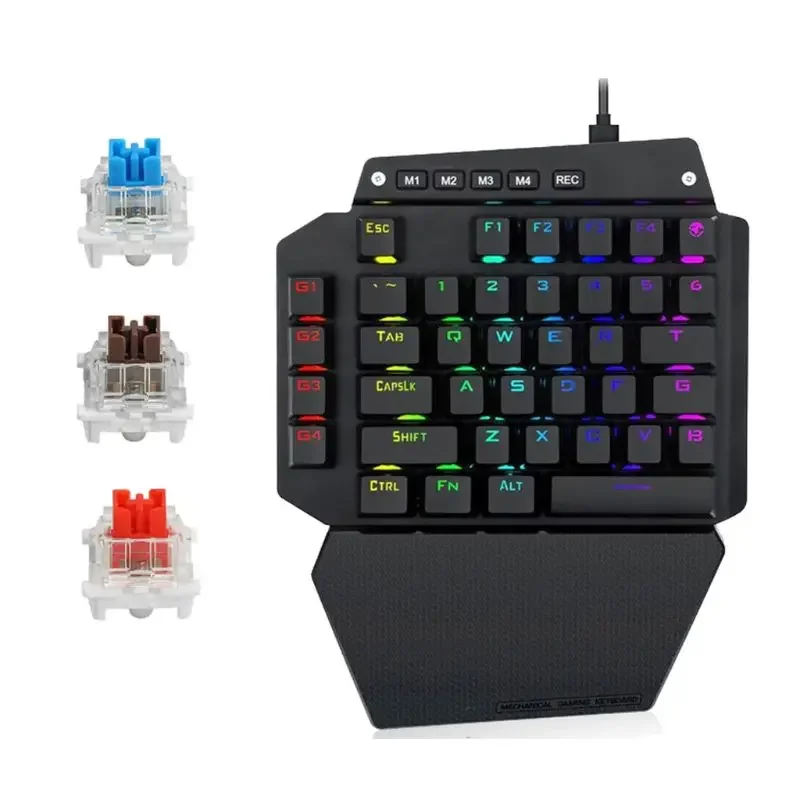 

K700 Single Mobile Device Game Keyboard RGB LED Backlit Keyboard Esports Games for Gaming Lovers Teclado Mecanino