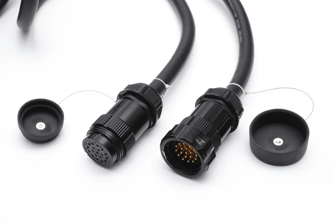 19-Pin Socapex Male to Female Extension Cable 6-Circuit Stage Lighting Power Cord for Live Events Theater Studio, 300/500V Rated